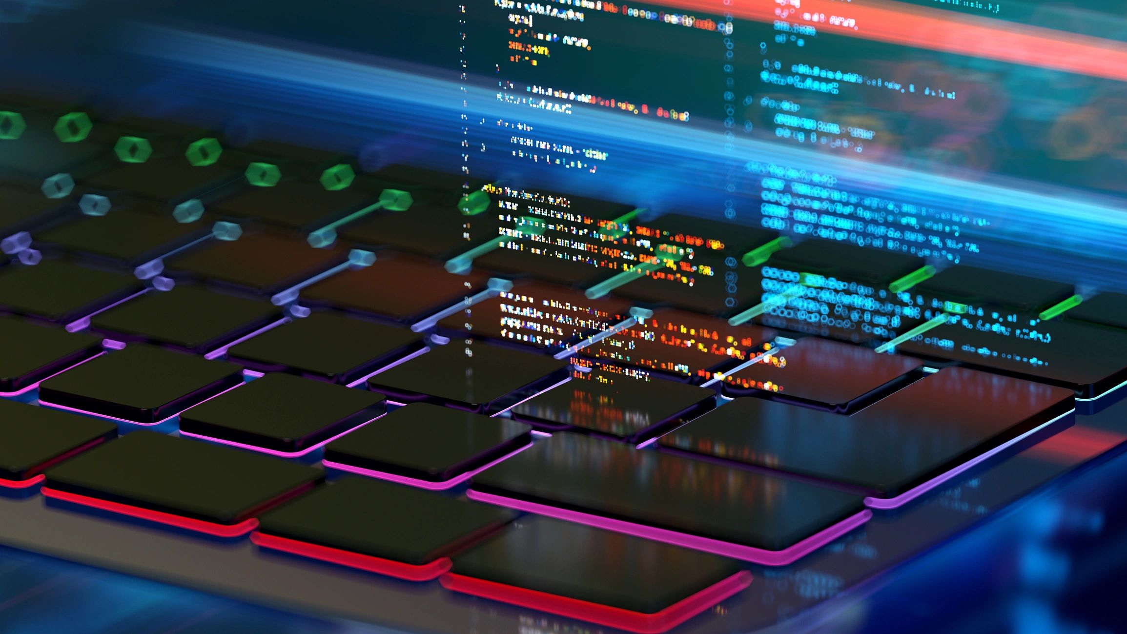 Abstract technology background representing scalable automation