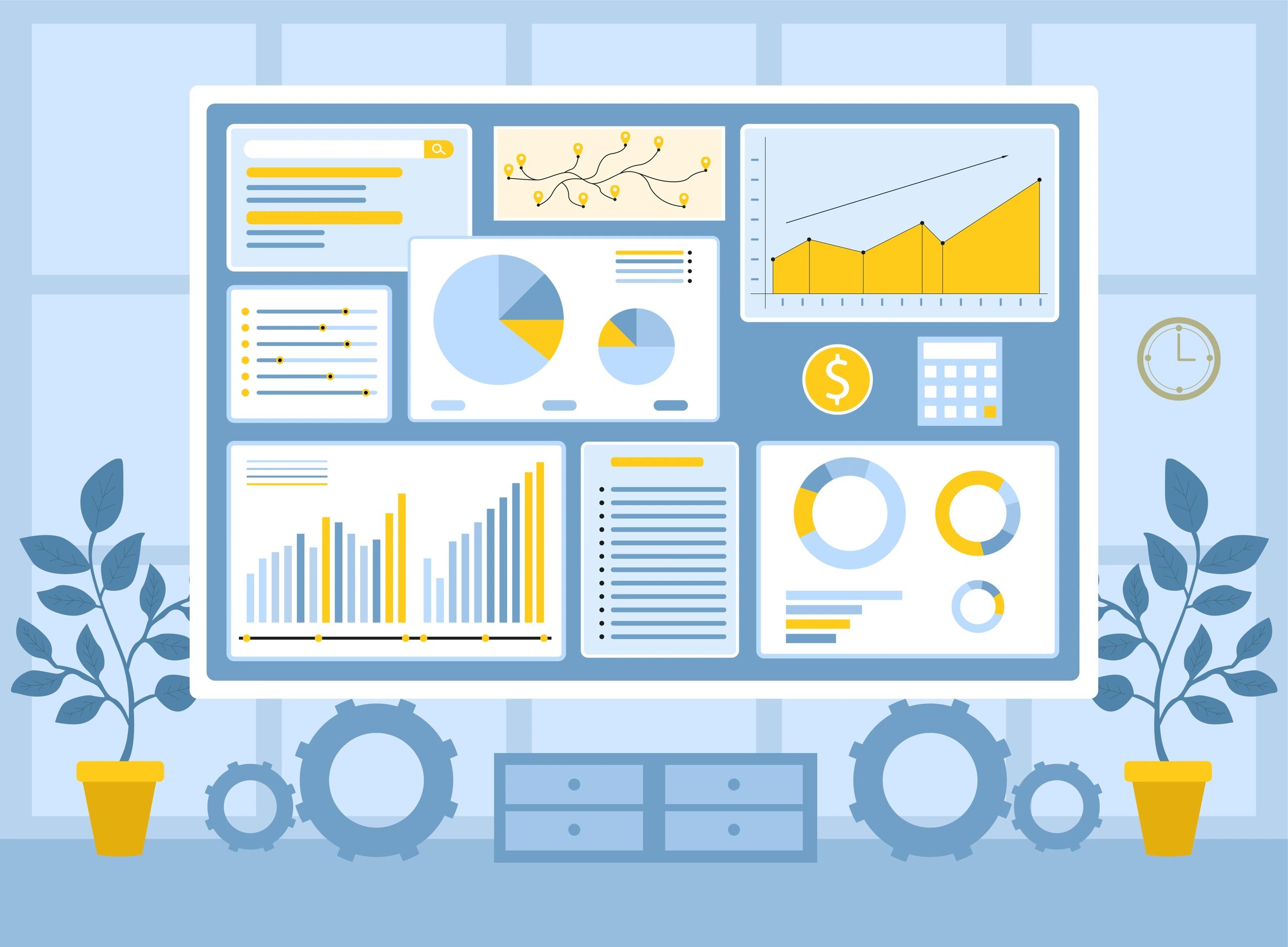 Analytics dashboard illustrating workflow automation insights